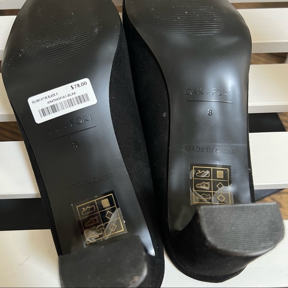 Black mules from OAK + FORT - Picture 6 of 6